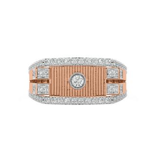 Sandra Round Diamond Ring For Men